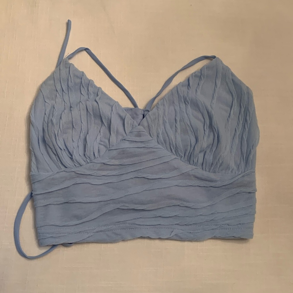Baby Blue Blue Blush Top. Size M